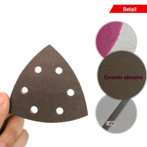 Polishing Sandpaper 5 Thick 300 Grit-2000 Grit80mm/90mm Triangular Sponge - Picture 1 of 9