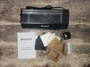 BluSmart 5 in 1 Dual Mode Hot & Cold A3/A4 Laminator Set New Black - Picture 1 of 4