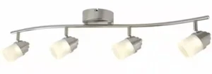 Hampton Bay 31.2 L x 6in H Light Brushed Nickel LED Fixed Track Lighting Kit - Picture 1 of 3