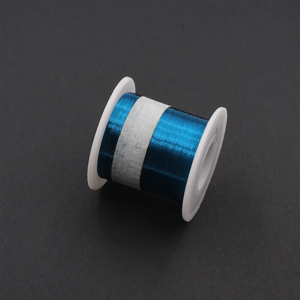 Alambre esmaltado azul, 40 AWG, bobina de cobre esmaltado de 0,08 mm, alambre magnético Foto 1 de 1