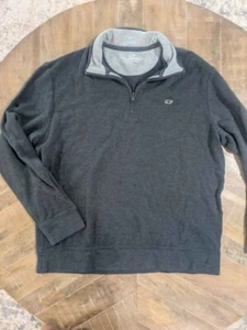Vineyard Vines Boys Pullover Sweatshirt 1/4 Zip Sz 10-12 Grey Unisex Boy Girl - Picture 1 of 1