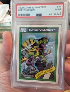 1990 Marvel Universe grüner Kobold #74 PSA 9 - Bild 1 von 1