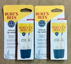 Burt's Bees Rescue Lip Relief - 0.35 oz. each - 4 TUBES TOTAL - Picture 1 of 2