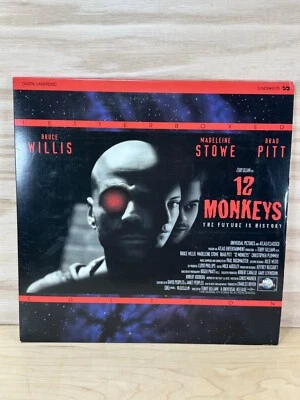 12 Monkeys Laserdisc Movie 1996 2-Disc Bruce Willis Brad Pitt Letterbox Edition Foto 1 de 4