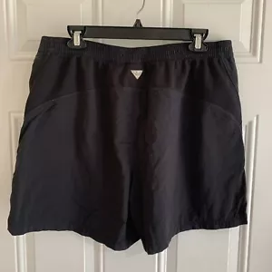 Columbia PFG Shorts Women L Black Fishing Gear Omni-Shade Outdoor Athletic Hike - Picture 1 of 9