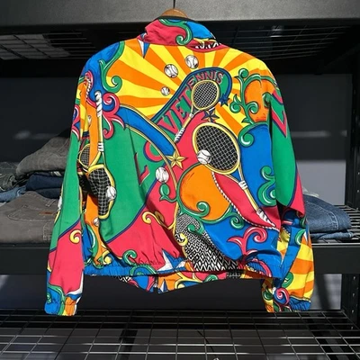 Винтажный хвост цветной теннис ветровка куртка - Изображение 1 из 3