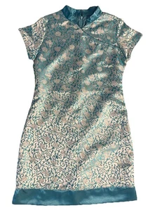 Y2K American Girl Blue Butterfly Kimono Dress Size 16 - Picture 1 of 4