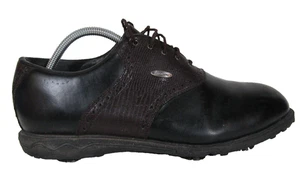 Mizuno Wave Player Men's Black Leather Golf Shoes 6794 (4362-OP) US 11.5 T234 - Picture 1 of 10
