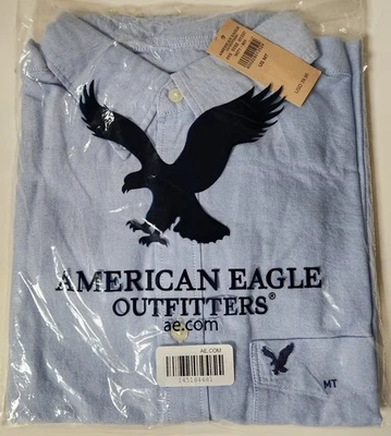 Camisa Oxford Abotonada Calce Clásico American Eagle (MT/MTE) - Nueva/Sellada Foto 1 de 4
