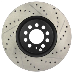 StopTech 127.33062L Front Left Drilled Brake Rotor for 00-03 S3 / 99-07 Audi TT - Picture 1 of 14