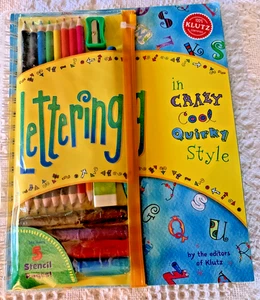 S234 -NEW- "LETTERING in CRAZY-COOL-QUIRKY STYLE" Spiral Bound Book from Klutz - Picture 1 of 9