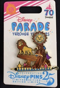 2025 Disneyland 70th Parade Through the Years The Lion King Simba Float LE Pin - Bild 1 von 1