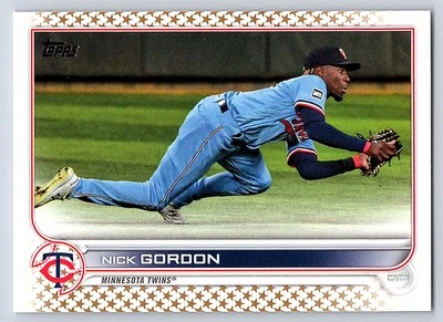 2022 Topps Gold Stars # 598 - Nick Gordon - Minnesota Twins - Image 1 of 2