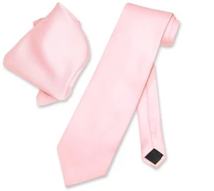Juego de corbata y pañuelo para hombre Vesuvio Napoli color rosa liso - Imagen 1 de 2