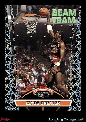 1992-93 Stadium Club Beam Team Members Only Parallel #4 Clyde Drexler BLAZERS - Image 1 of 2