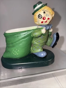 Soporte de palillo de dientes de plástico vintage para payaso - payaso de circo coleccionable - Imagen 1 de 6