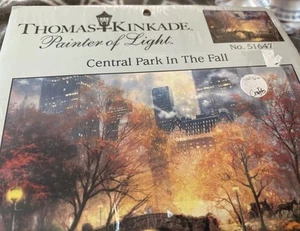 Candamar Designs Thomas Kinkade Kit Punto de Cruz Contado Central Park Otoño 51647 - Imagen 1 de 8