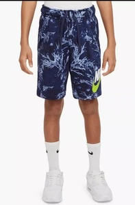 NEW Nike Sportswear Training Shorts Youth Size XL Terry Blue Boys Basketball - Picture 1 of 13