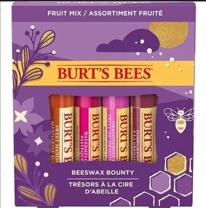 Bálsamo labial Burt's Bees Holiday Beeswax Bounty mezcla de frutas nuevo en caja de regalo - Imagen 1 de 2