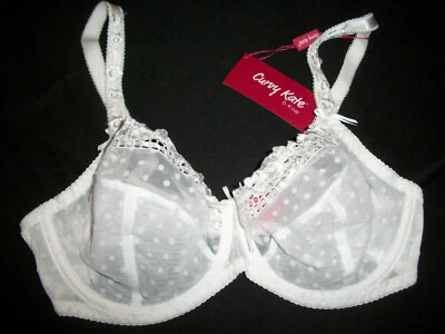 SUJETADOR CURVY KATE PRINCESA BALCONETTE CON AROS ENCAJE TALLA 36DD ESTILO CK6001 BLANCO Foto 1 de 4