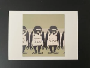 Banksy ‘Laugh Now’ 2000 Christie’s, London Exhibition Card - Picture 1 of 1