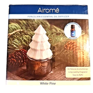 Airome Weiß Kiefer Porzellan Ätherisches Öl Diffusor Weihnachtsbaum Form Urlaub - Bild 1 von 10