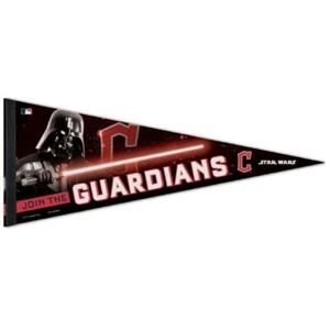 CLEVELAND GUARDIANS STAR WARS DARTH VADER PREMIUM QUALITY PENNANT 12"X30" BANNER - Picture 1 of 1
