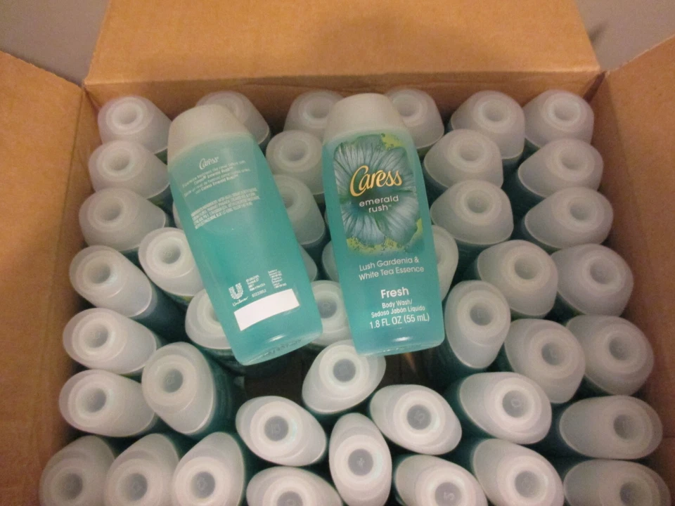 Pack de 48 Jabón Corporal Fresco Caress Emerald Rush 1.8 Onzas Tamaño de Viaje  Foto 1 de 1