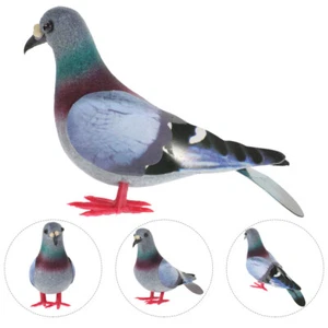 2 Pcs Simulation Foams Pigeons Artificial Doves Birds Fake Toy - Picture 1 of 11