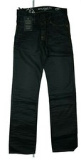 Mavi Jeans Pierre Men's Trousers Straight Leg S W29 L32 Gray Black Leather New