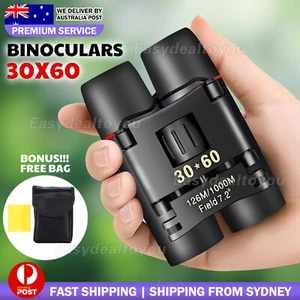 Day Night Vision Binoculars 30x60 Zoom Outdoor Travel Hunting Folding Telescope - Picture 1 of 12