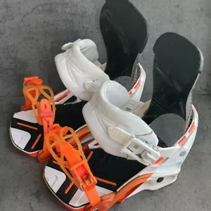 Attacchi Snowboard Salomon Quantum Taglia Large Carbon Highback Senza Ferramenta di Montaggio - Foto 1 di 9