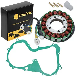 Stator & Gasket for Suzuki LTF250F LT-F250F Quadrunner 4WD 1999 2000 2001 2002 - Foto 1 di 7