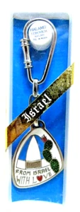 ❤️ From Israel With Love Key Chain  Halamit Leibovich  Key Ring Unique Gift - Picture 1 of 4