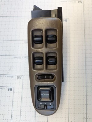 94-01 Acura Integra 4 Portas Sedan Master Interruptor de Janela de Energia Sedan Marrom Testado  - Imagem 1 de 2