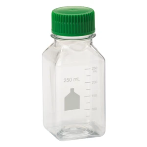 CELLTREAT 250mL Media Bottle, Square, PET 24/Case, Sterile, #229789 - Picture 1 of 1