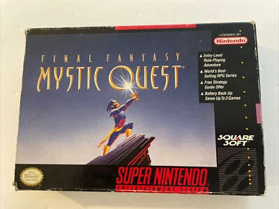 Super Nintendo Game Final Fantasy Mystic Quest with Box and Instructions  - Image 1 of 4