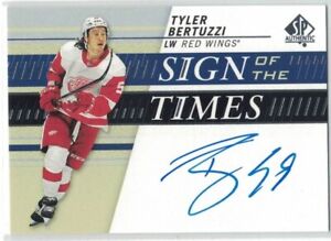 20-21 2019-20 SP AUTHENTIC UPDATE TYLER BERTUZZI SIGN OF THE TIMES AUTO #SOTT-TB