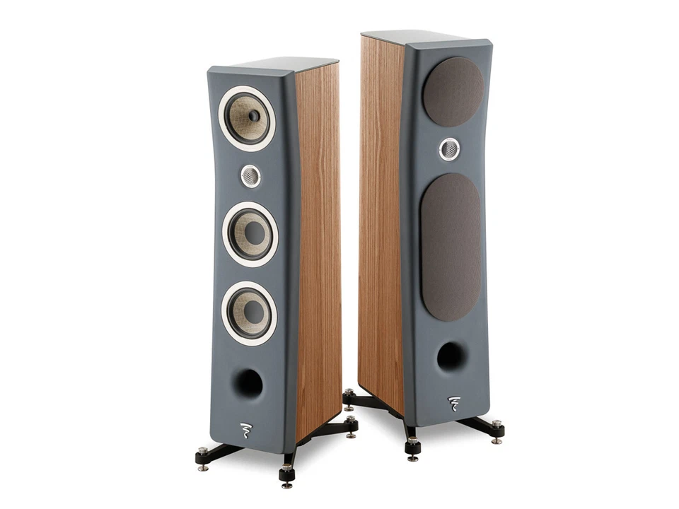 FOCAL KANTA N.2 COPPIA DIFFUSORI DA PAVIMENTO DARK GREY / WALNUT NUOVI - Immagine 1 di 1