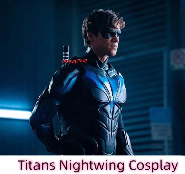 Titans Nightwing Men Halloween Cosplay Costume Dick Grayson Armor Suit Prop Gift - Image 1 of 4