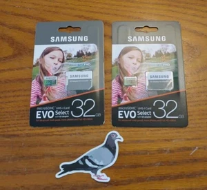 (2) 32 GB SAMSUNG EVO Select microSDHC UHS-I Cards - Zdjęcie 1 z 2