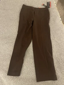 Rafaella Women's Petite Ponte Comfort Slim Leg Pant, Brown Size 14.0 NWT - Picture 1 of 3