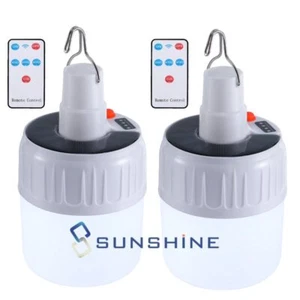 Power LED Luz Lade Notfall Lampe Außen Tragbar Laternen BBQ Such Birne - Bild 1 von 24