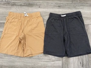 2 Pairs of Boys Cat & Jack Shorts Athletic Cotton Blend Size Large 12/14 - Picture 1 of 8