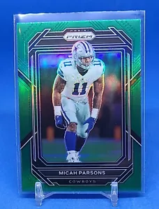 2022 Panini Prizm Micah Parsons Green Prizm #82 Cowboys - Bild 1 von 2