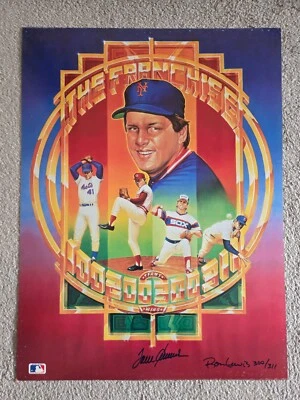 Tom Seaver Autographed Ron Lewis "The Franchise" 18" x 24" Litho # 300/311 - Image 1 of 2