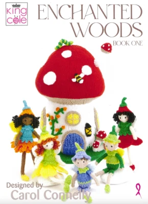King Cole Enchanted Woods Book 1 Fairies Toadstool House Novelty Knitting Toy - Image 1 of 4