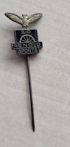 Vintage SIR RENOLD SPORTS Bicycle pin badge 1960s Fahrrad Anstecknadel - Picture 1 of 2