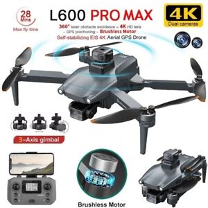 L600 PRO MAX Drone 4K Three-Axis PTZ HD Dual Camera Laser Obstacle Avoidance Bru
