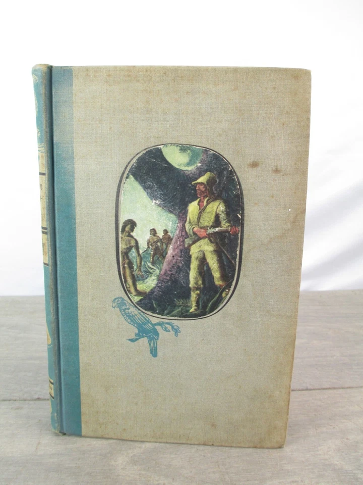 Robinson Crusoe By Daniel Defoe HC 1946 Grosset & Dunlap Illustr.  Lynn Ward Vtg Foto 1 de 4